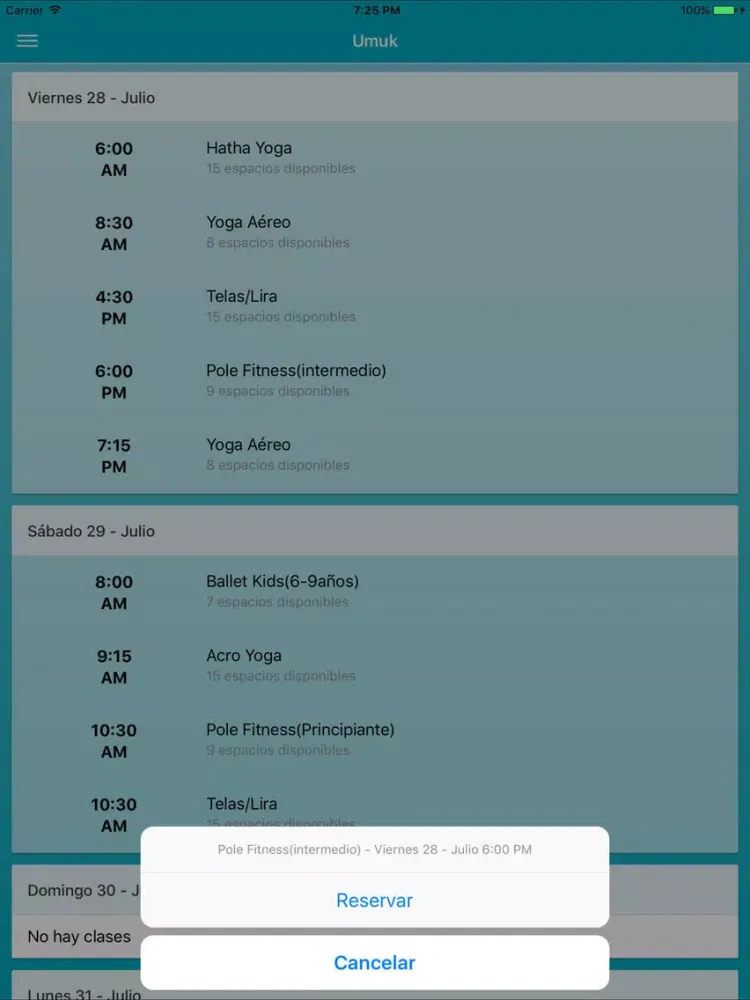 ภาพหน้าจอของ Umuk Palmares iPad 