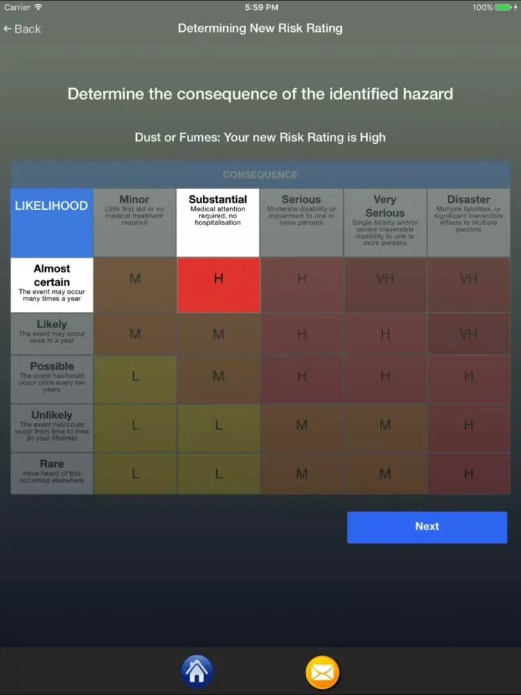 Captures d'écran de Workplace Risk Manager iPad 