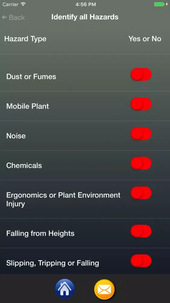 Captures d'écran de Workplace Risk Manager