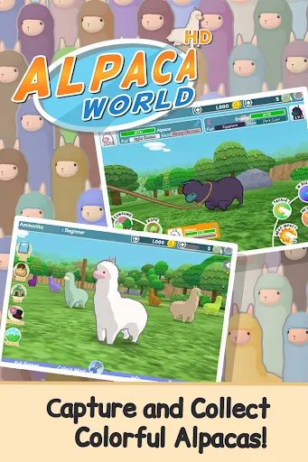 Capturas de tela do Alpaca World HD+