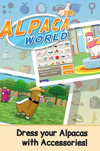 Capturas de tela do Alpaca World HD+