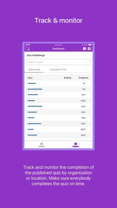 Workpulse Quiz Screenshots