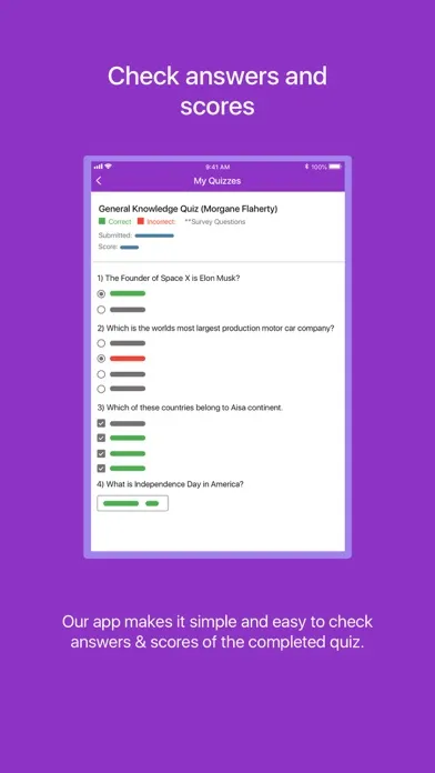 Workpulse Quiz Screenshots