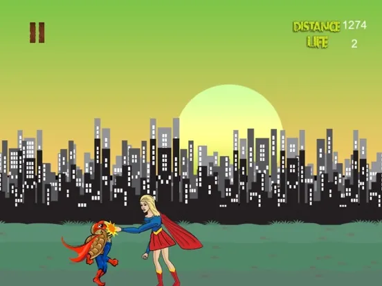 تصاویر Girl with Superpowers Catch the Zombies iPad 