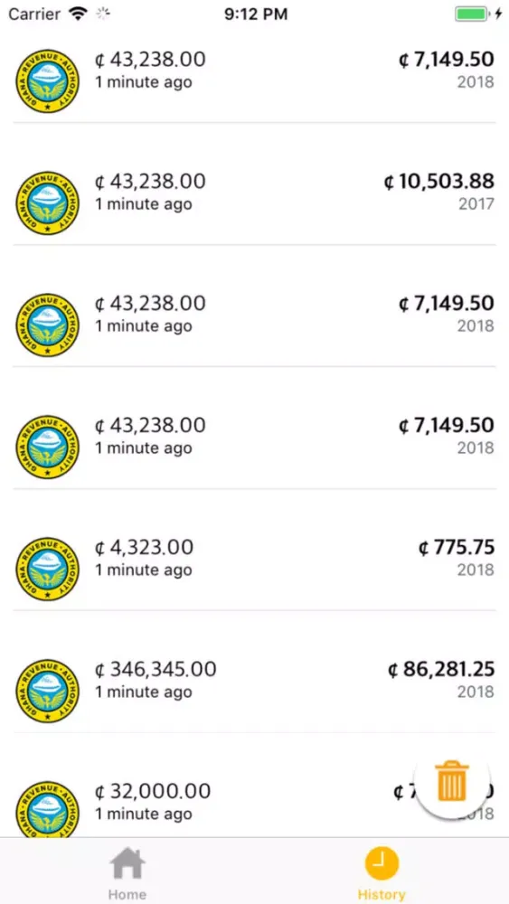 Screenshot di Ghana Revenue Tax Calculator