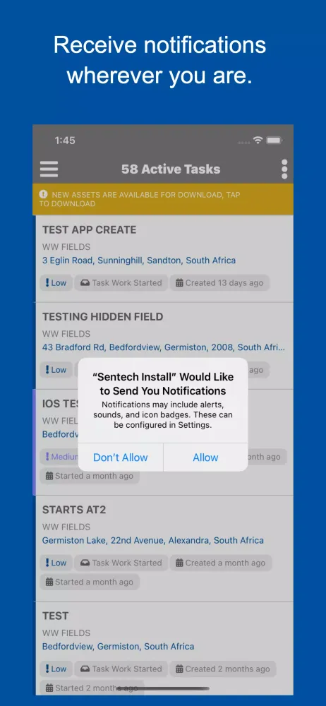 Sentech Install Screenshots