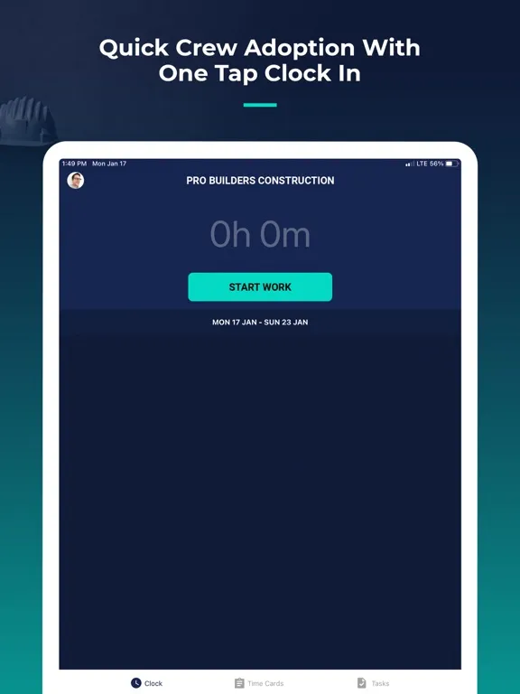 Zrzuty ekranu Workyard GPS Time Tracking App iPad 