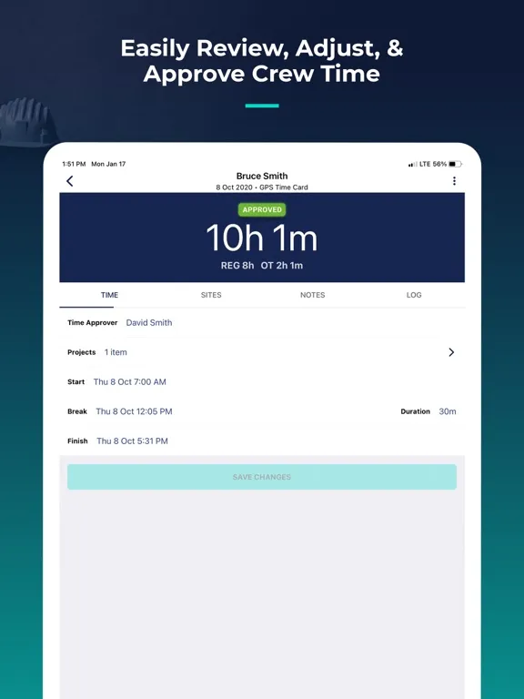 Zrzuty ekranu Workyard GPS Time Tracking App iPad 