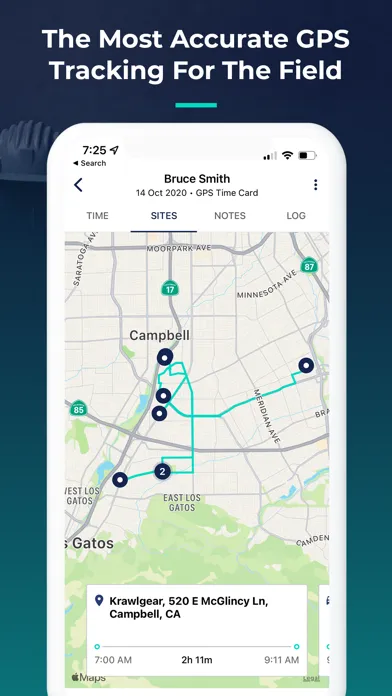 Zrzuty ekranu Workyard GPS Time Tracking App