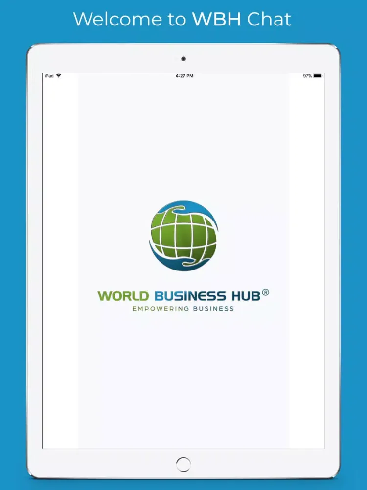 Tangkapan skrin World Business Hub iPad 