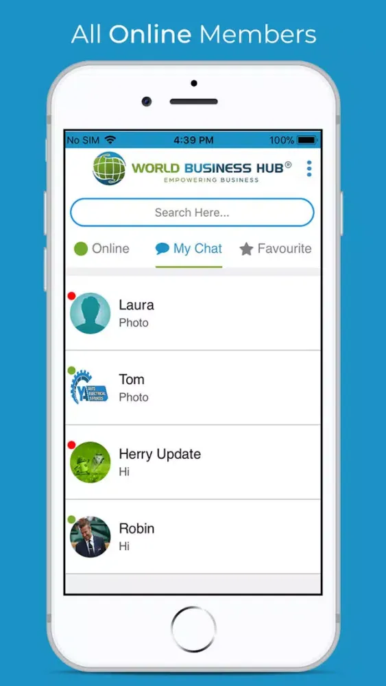 Tangkapan skrin World Business Hub