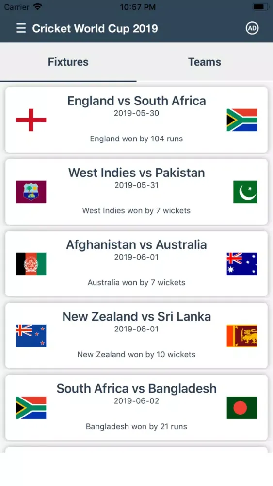 Live Cricket Score Line Screenshots