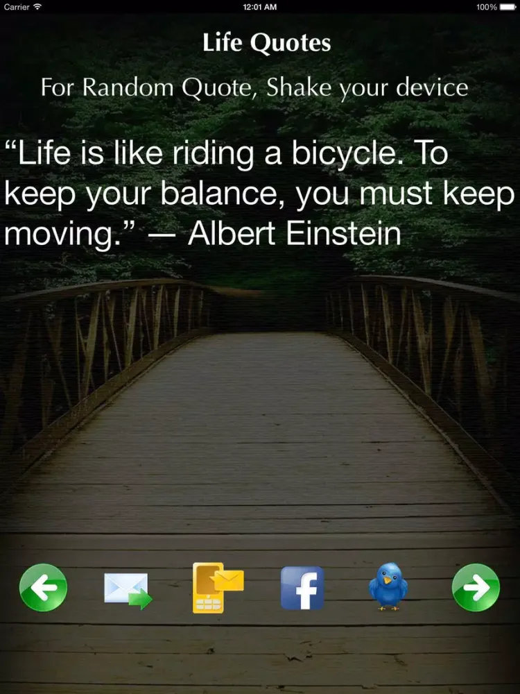 Life Quotes - Inspirational Sayings About Life : Discover and Share Free Quote with People and fill there life with Happiness & Success iPad Screenshots