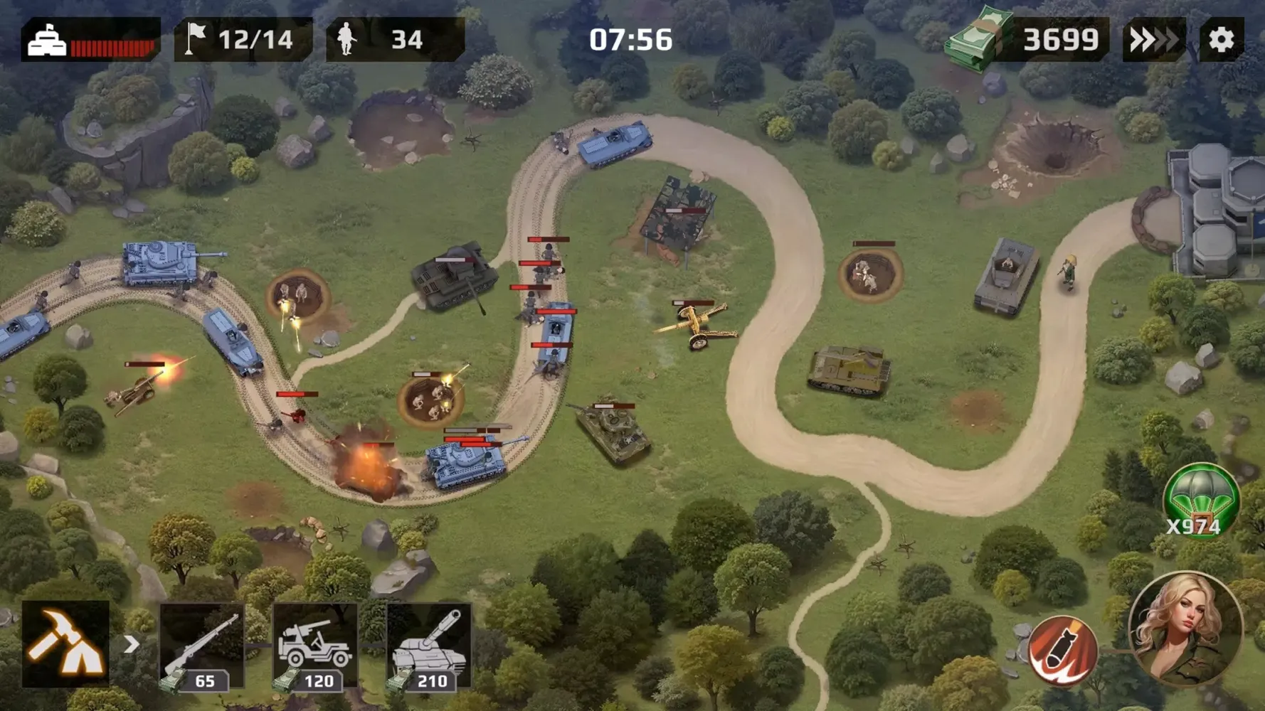 WWII Defense: RTS Army TD game Screenshots