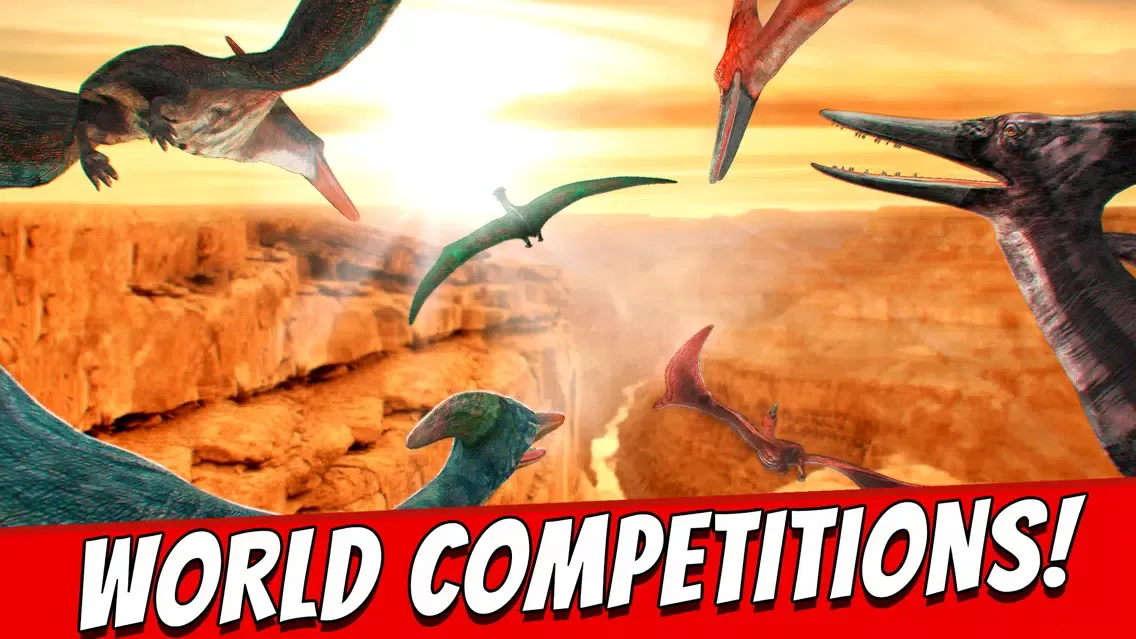 Capturas de tela do World Wild Jurassic . Dinosaur Simulator Racing Game Free 3D
