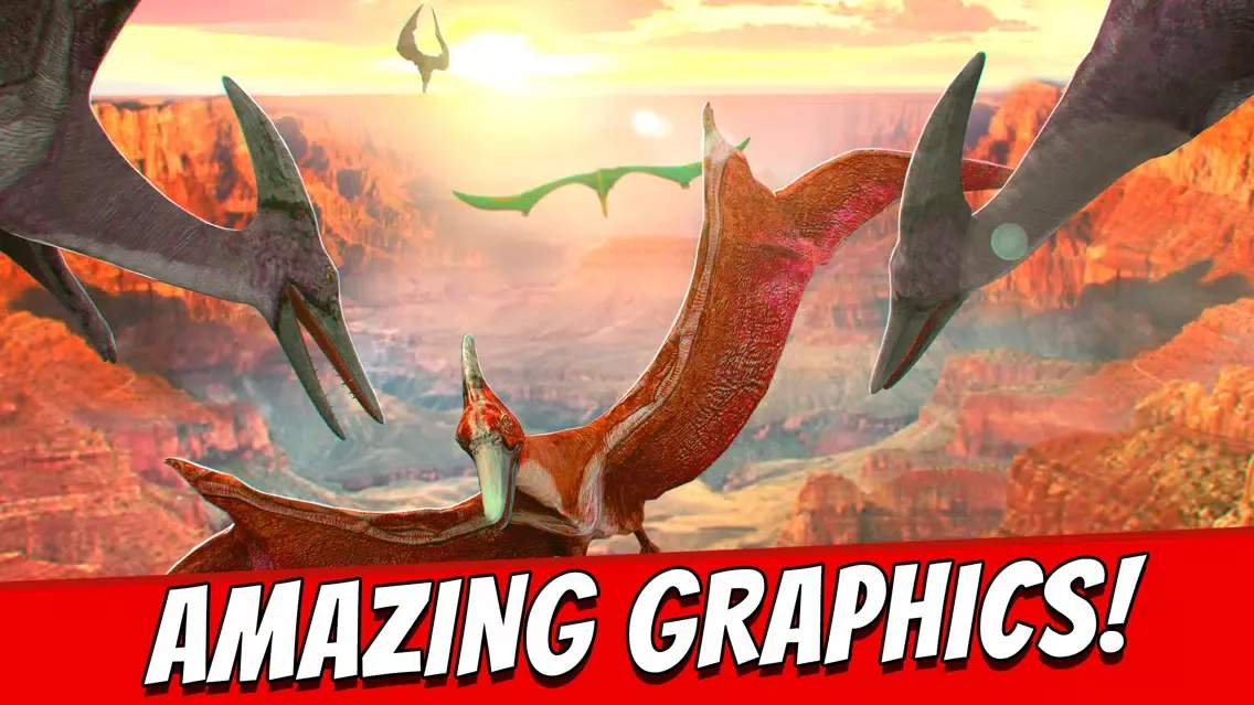 Capturas de tela do World Wild Jurassic . Dinosaur Simulator Racing Game Free 3D