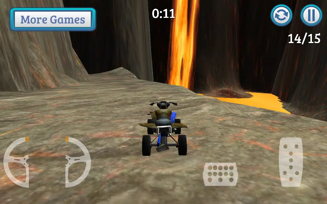 Stunt Racer - Volcano Escape应用截图