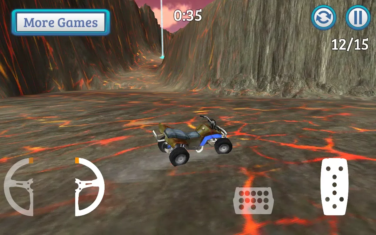 Stunt Racer - Volcano Escape应用截图