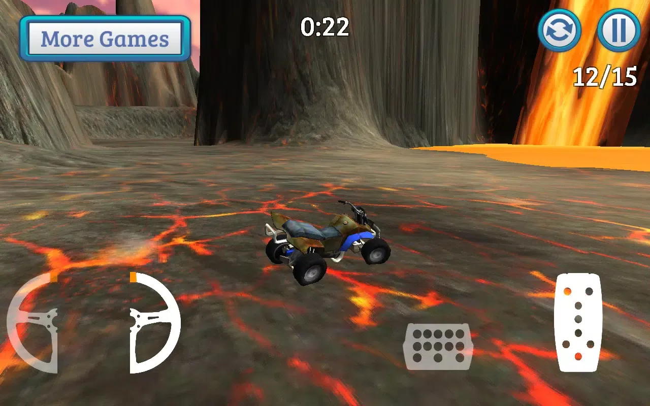 Stunt Racer - Volcano Escape应用截图