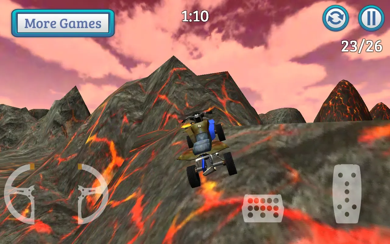 Stunt Racer - Volcano Escape应用截图