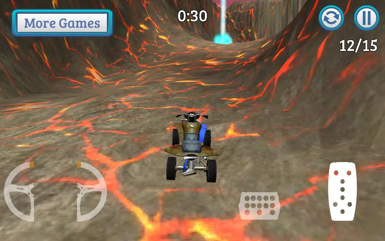 Stunt Racer - Volcano Escape应用截图