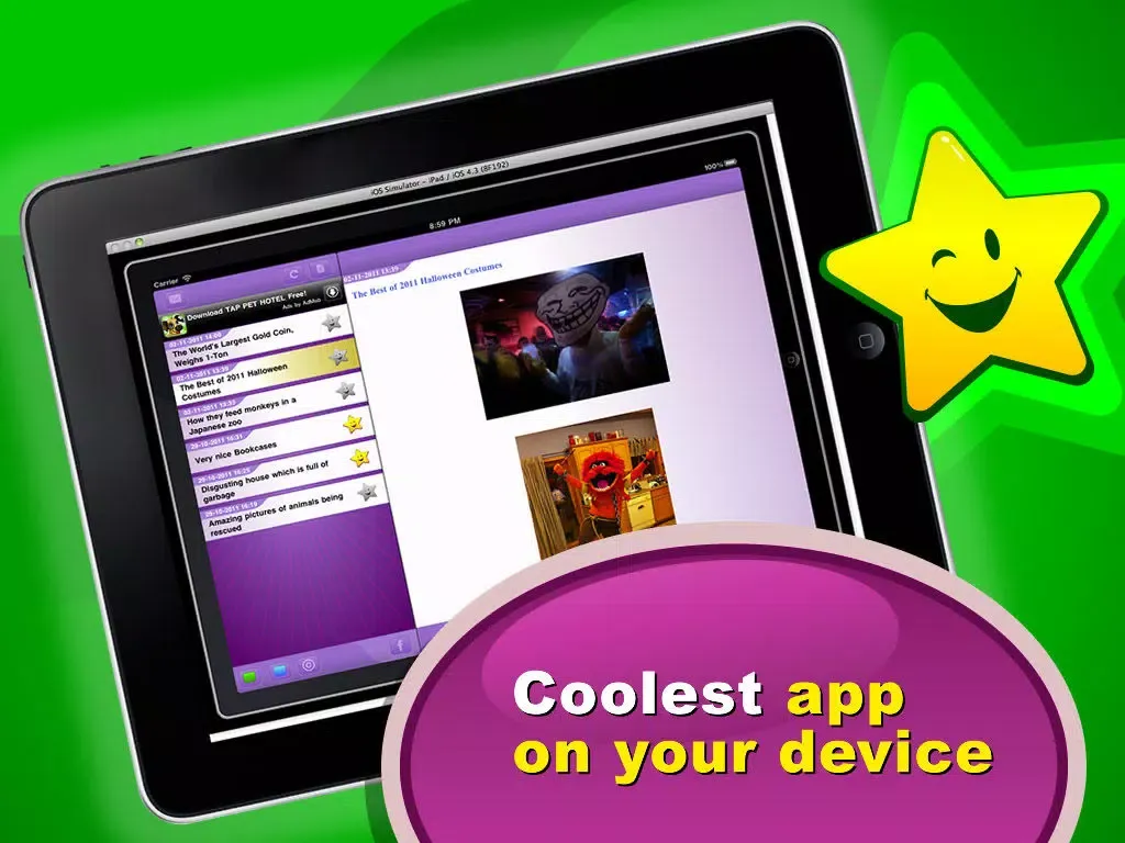 Ảnh chụp màn hình của Funny Pictures & Videos iPad 