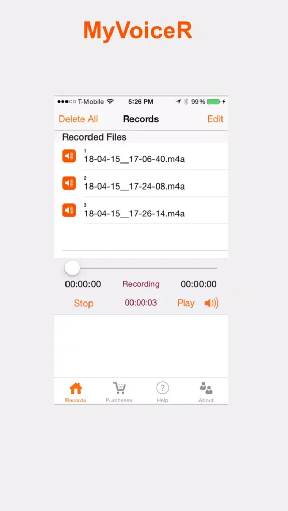 MyVoiceR سکرین شاٹس