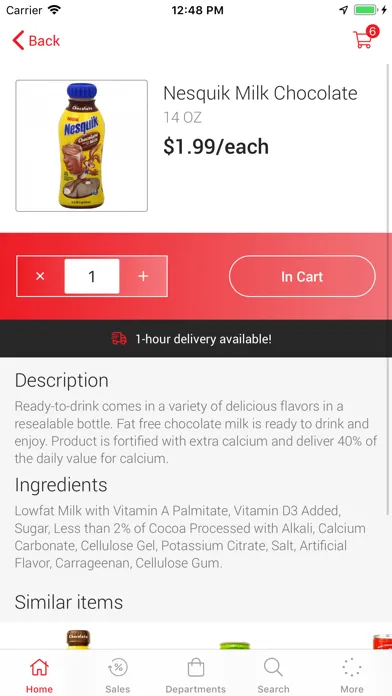 Tangkapan layar Seafood City Supermarket