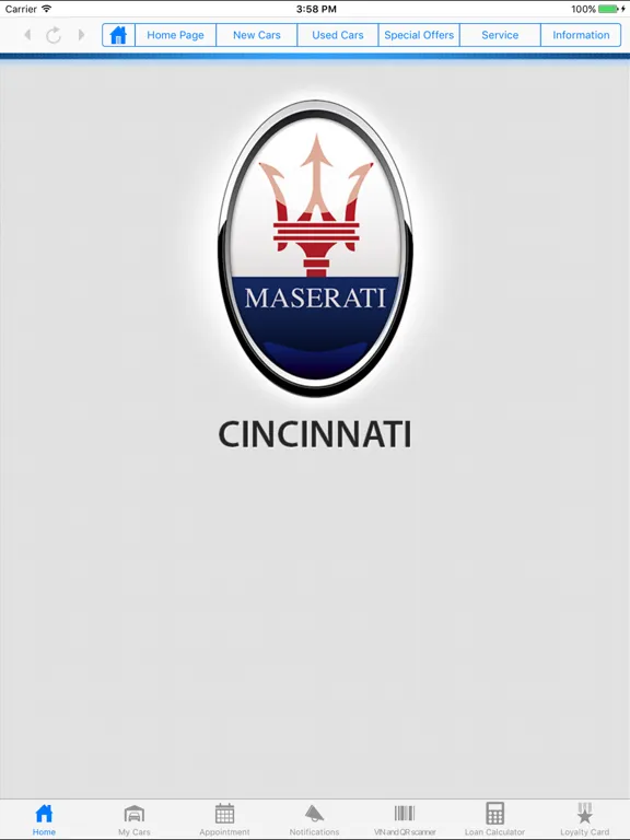 Captures d'écran de Maserati of Cincinnati iPad 