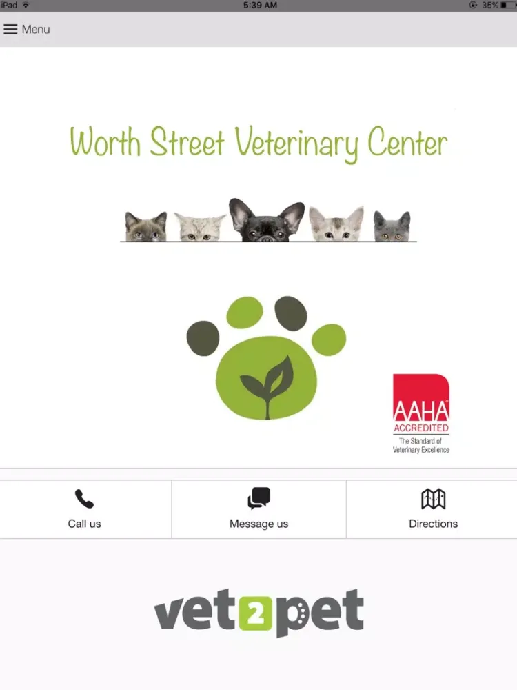 Capturas de tela do Worth Street Vet iPad 
