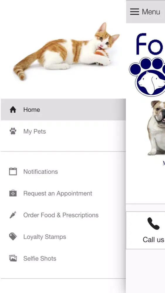 Tangkapan skrin Fondren Pet Care