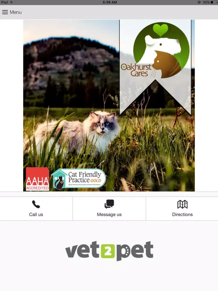 Скриншоты Oakhurst Veterinary Center iPad 