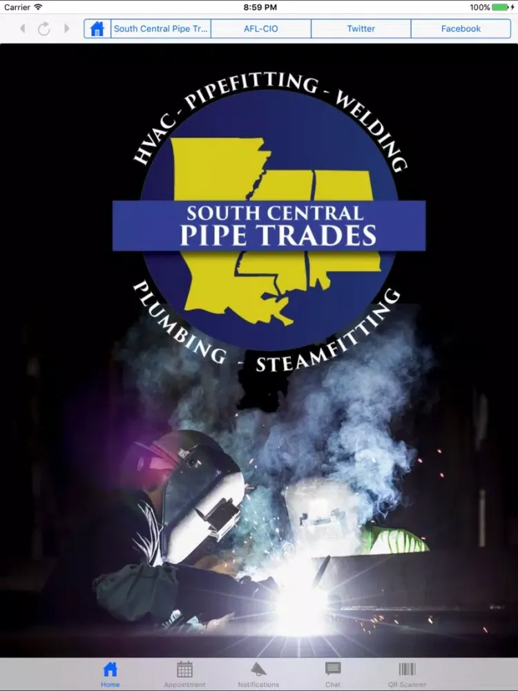 Zrzuty ekranu South Central Pipe Trades. iPad 