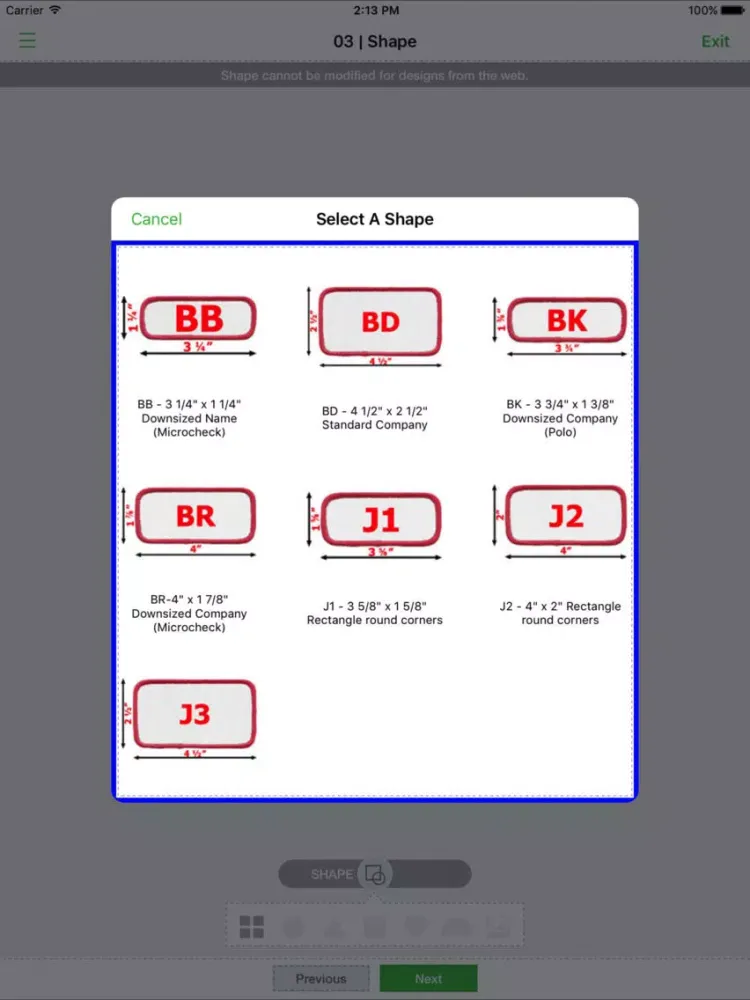 ภาพหน้าจอของ World Emblem Apparel Decorator iPad 