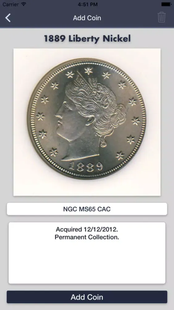 Capturas de tela do Liberty Nickels - Coin Guide & Collection Tracker