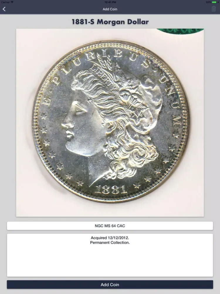 Ảnh chụp màn hình của Morgan Dollars - Coin Guide & Collection Tracker iPad 