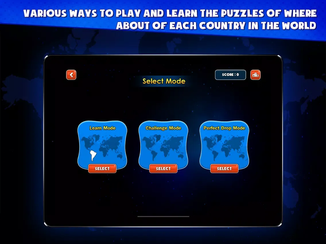 Capturas de tela do World Geography Challenges iPad 