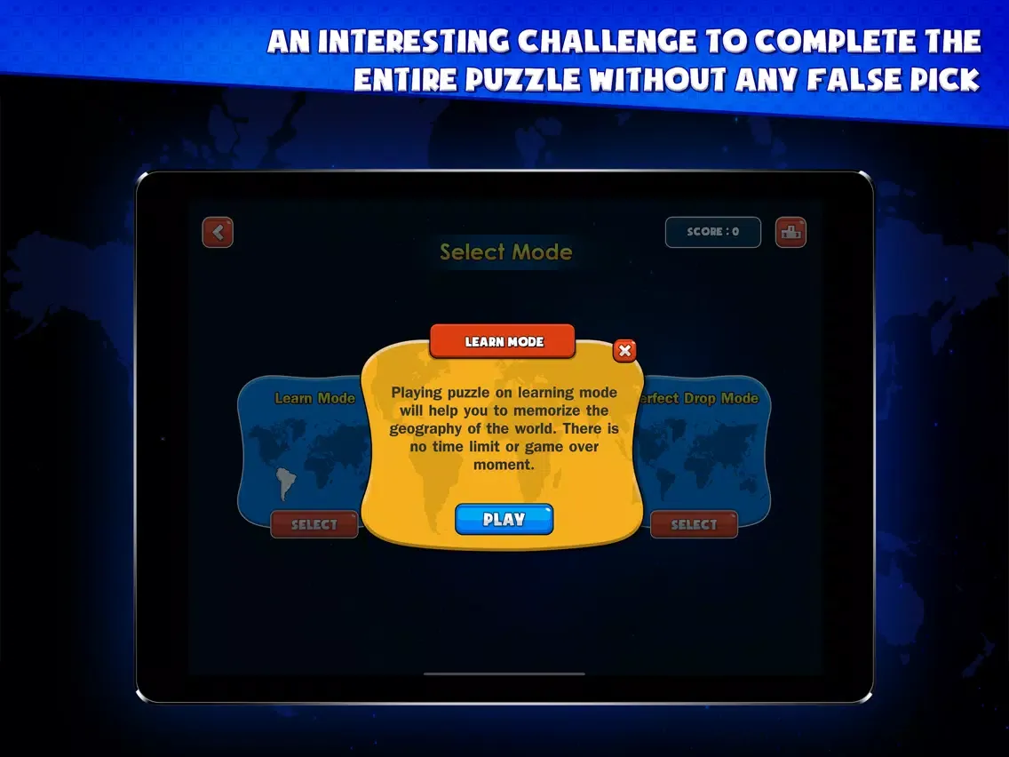 Capturas de tela do World Geography Challenges iPad 