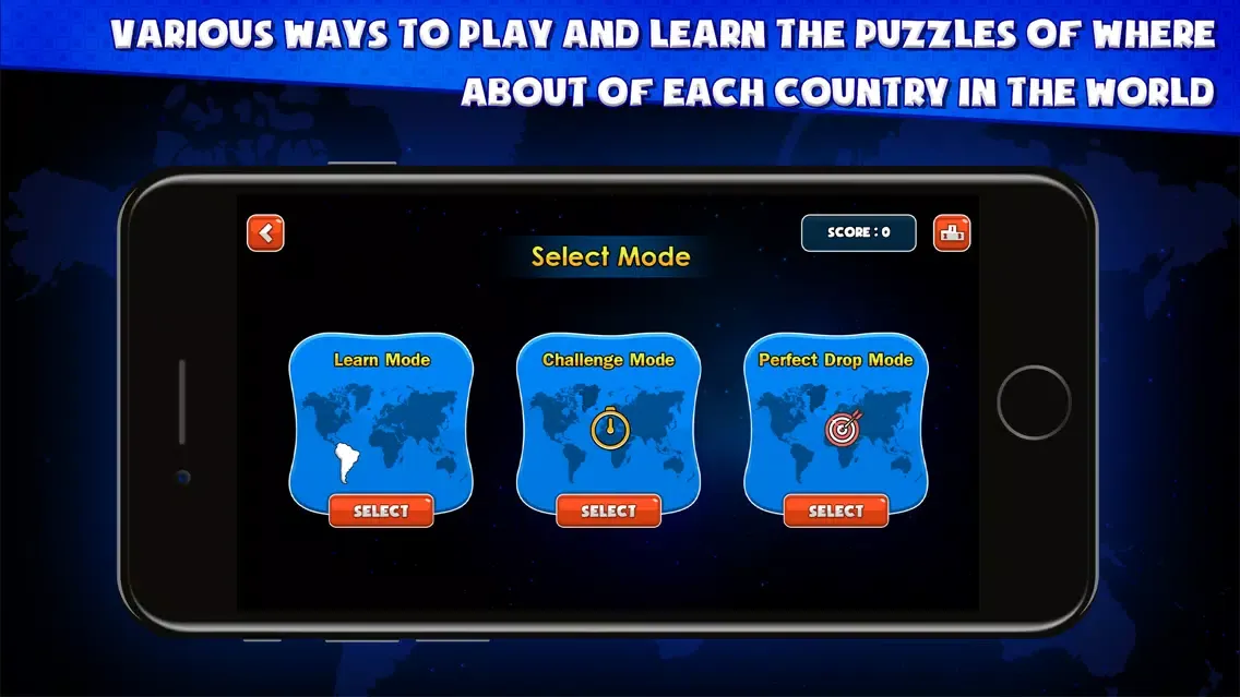 Capturas de tela do World Geography Challenges