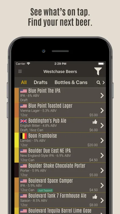 Capturas de pantalla de World of Beer Mobile