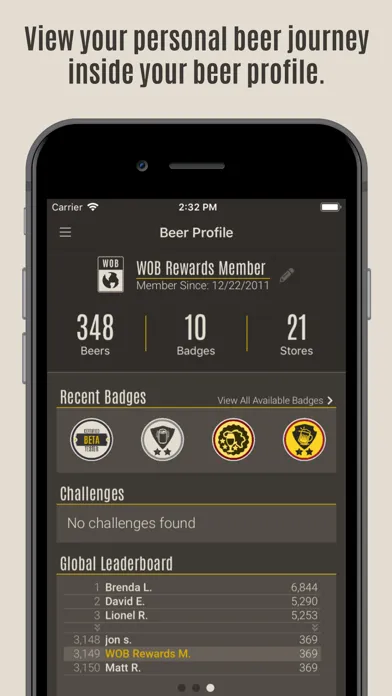 Capturas de pantalla de World of Beer Mobile
