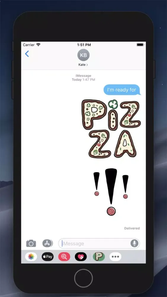 Скриншоты Pizza Talk Stickers