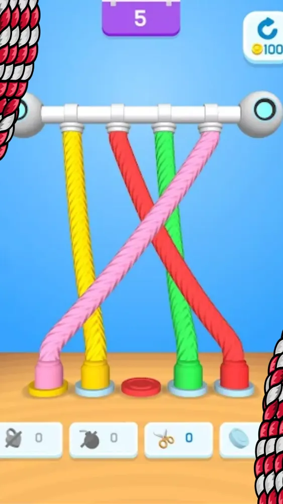Twisted Tangle Knot 3D Game Screenshots
