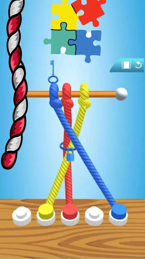 Twisted Tangle Knot 3D Game Screenshots