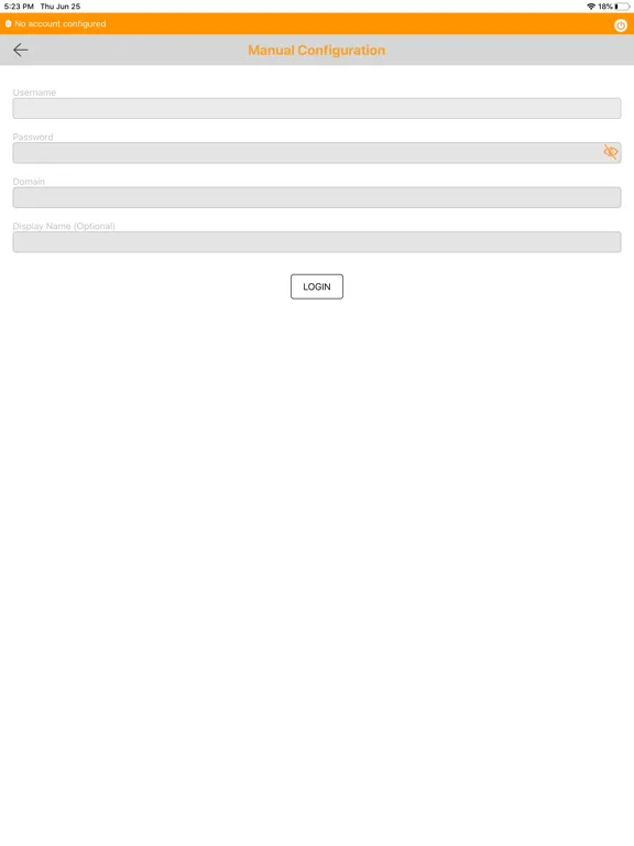 Zrzuty ekranu CPBX iPad 