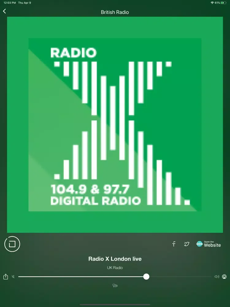 Tangkapan layar UK Radios | British FM Radio iPad 