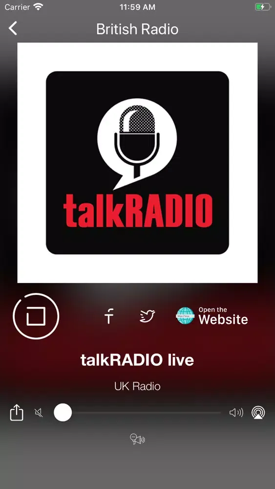 Tangkapan layar UK Radios | British FM Radio