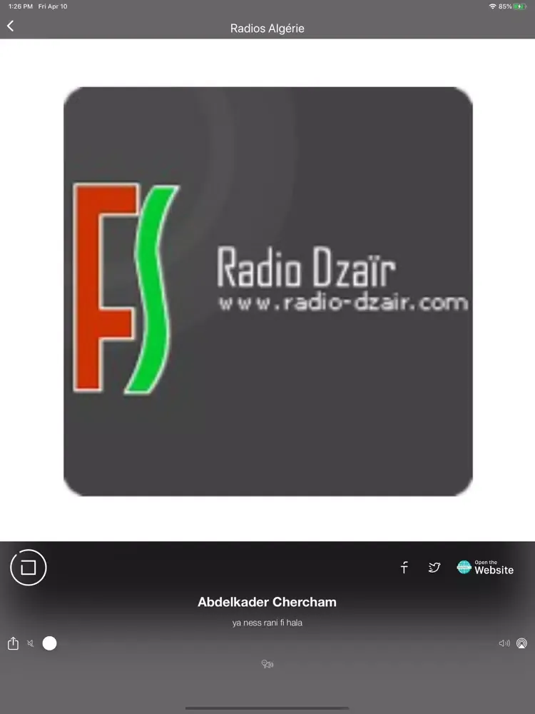 Radios Algérie FM iPad  سکرین شاٹس