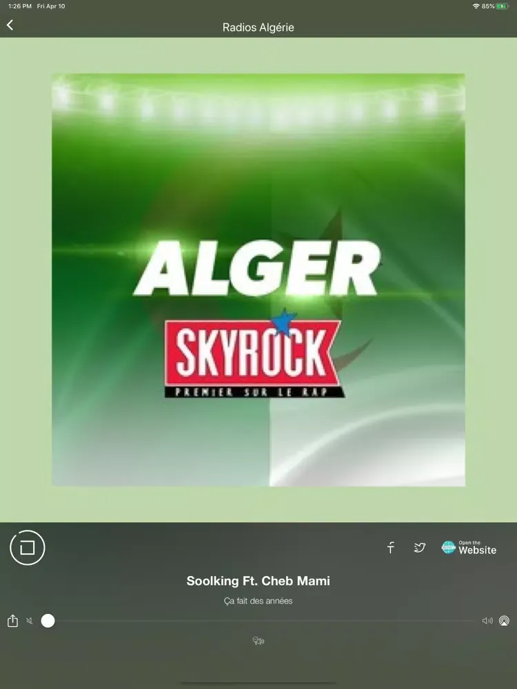 Radios Algérie FM iPad  سکرین شاٹس