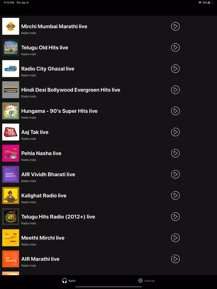 India Radio | Live FM Player iPad  スクリーンショット